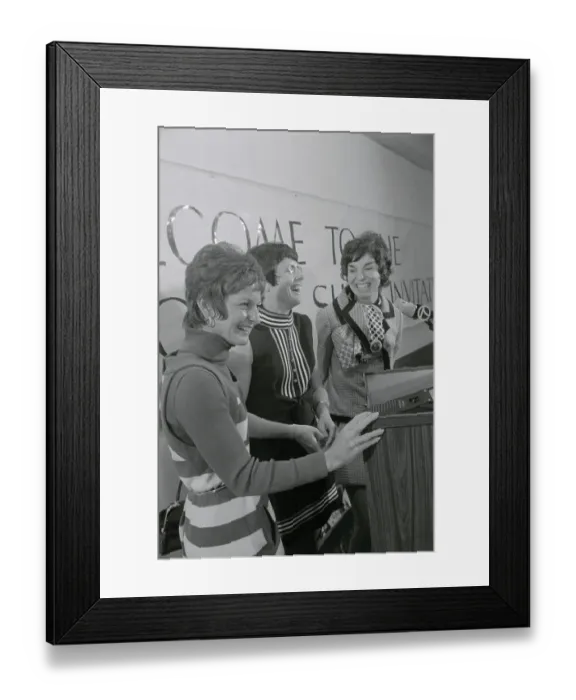 Framed Print : Female Tennis Stars Giving Press Conference Framed Print : Female Tennis Stars Giving Press Conference