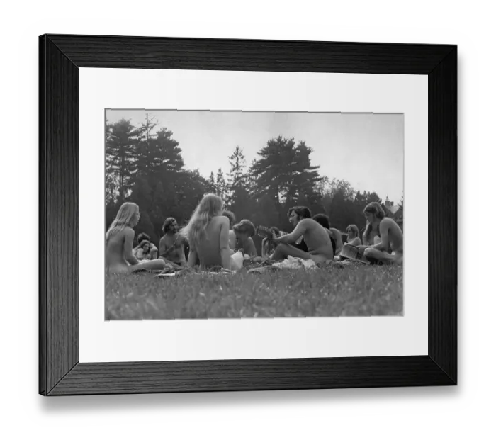 Framed Print : Nude Be-In At Vassar Framed Print : Nude Be-In At Vassar