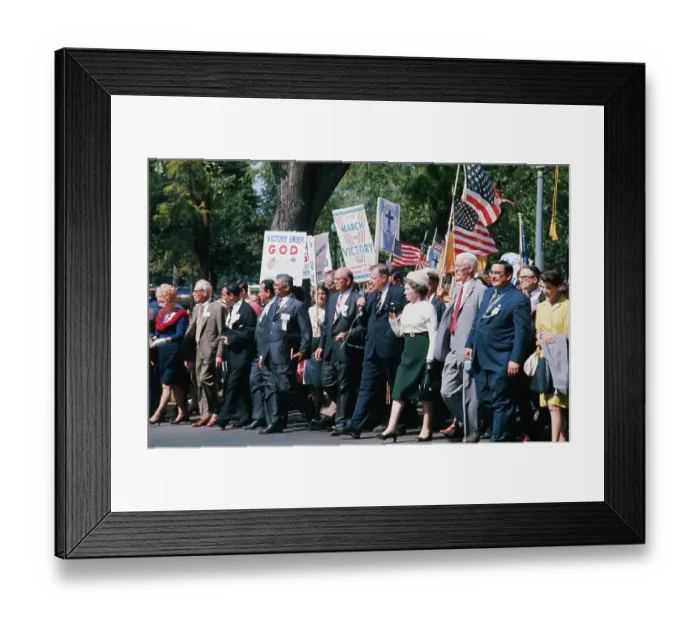 Framed Print : Fundamentalist Christian Marchers