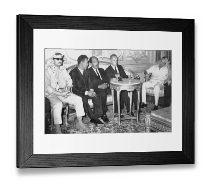 Framed Print : Soviet Premier Alexei Kosygin with Arab leaders Framed Print : Soviet Premier Alexei Kosygin with Arab leaders