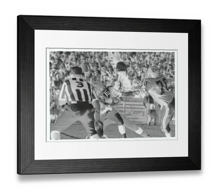 Framed Print : Paul Smith and Terry Bradshaw During Game Framed Print : Paul Smith and Terry Bradshaw During Game