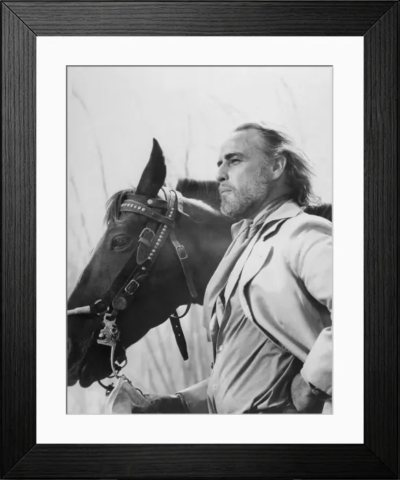 Framed Print : Portrait of Marlon Brando Framed Print : Portrait of Marlon Brando