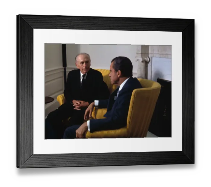 Framed Print : Nixon and Sir Alec Douglas-Home Framed Print : Nixon and Sir Alec Douglas-Home