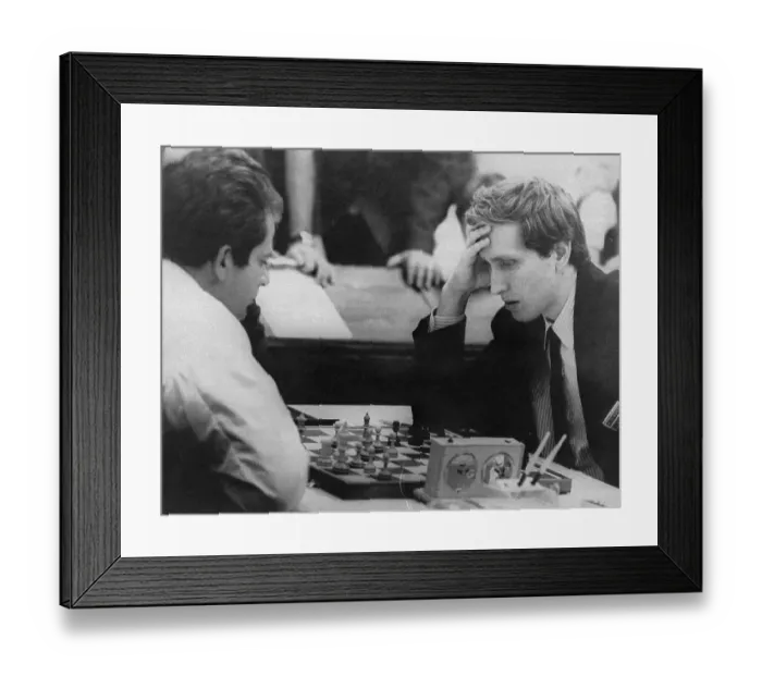 Framed Print : Chess Game Between Bobby Fischer and Boris Spassky
