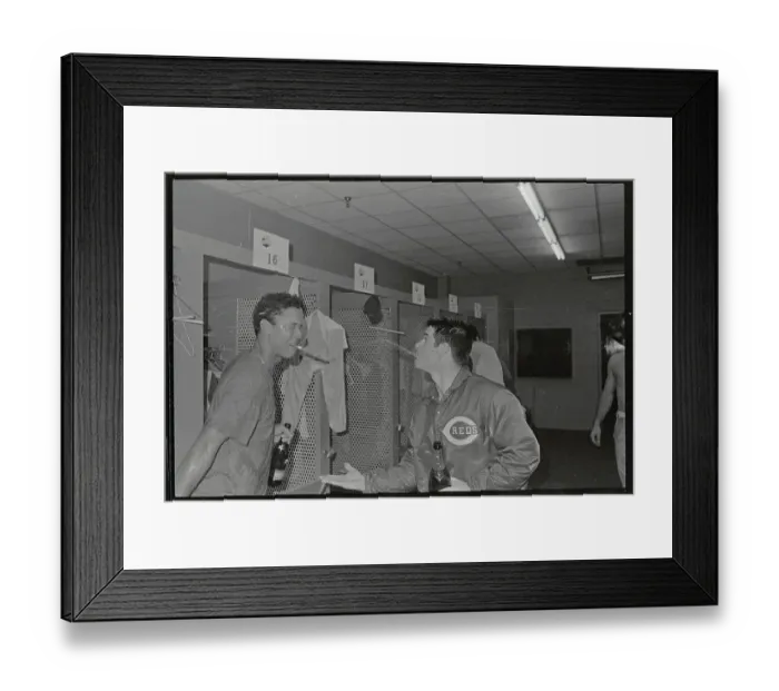 Framed Print : Pete Rose Celebrating With Tony Perez Framed Print : Pete Rose Celebrating With Tony Perez
