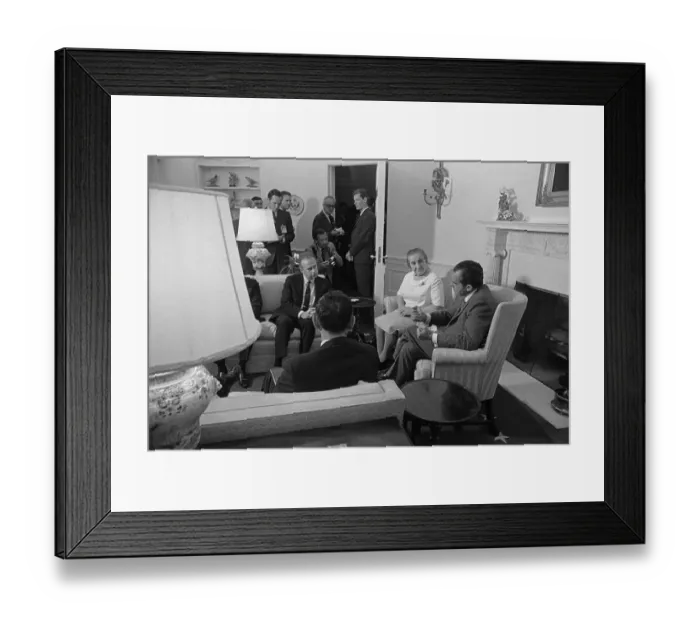 Framed Print : Richard Nixon Speaking with Golda Meir Framed Print : Richard Nixon Speaking with Golda Meir