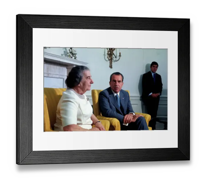 Framed Print : Richard Nixon and Golda Meir Framed Print : Richard Nixon and Golda Meir