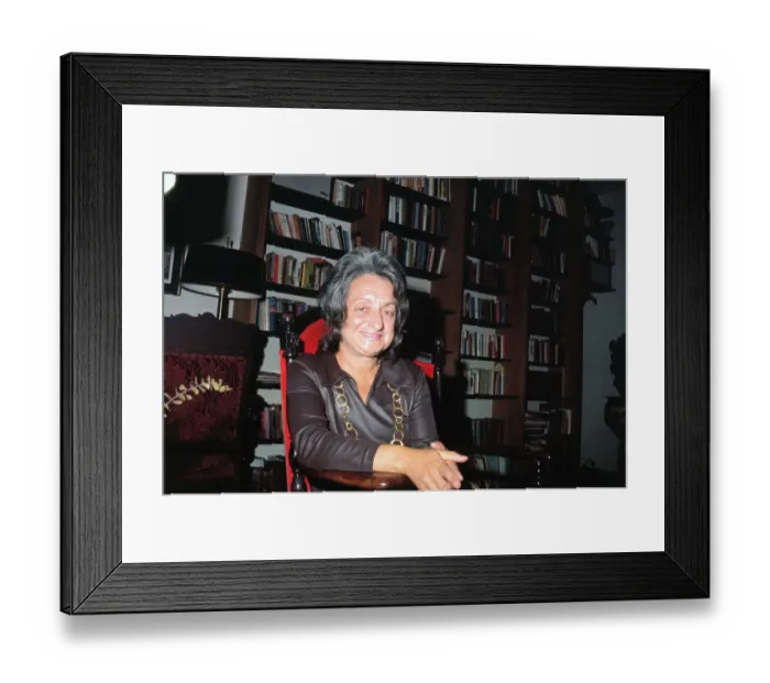 Framed Print : Writer Betty Friedan at Desk Framed Print : Writer Betty Friedan at Desk