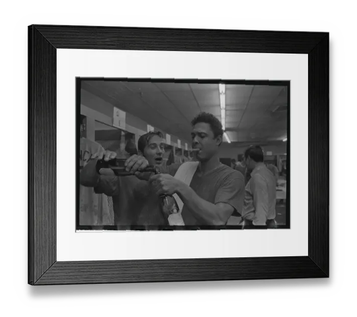 Framed Print : Tony Perez Pouring Champagne Framed Print : Tony Perez Pouring Champagne