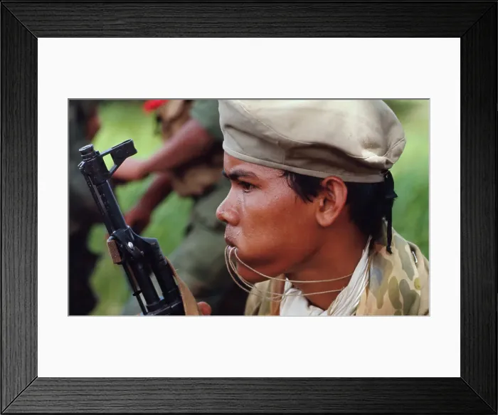 Framed Print : Cambodian Soldier Framed Print : Cambodian Soldier