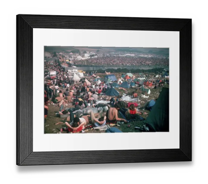 Framed Print : Camping Area at Isle of Wight Festival Framed Print : Camping Area at Isle of Wight Festival