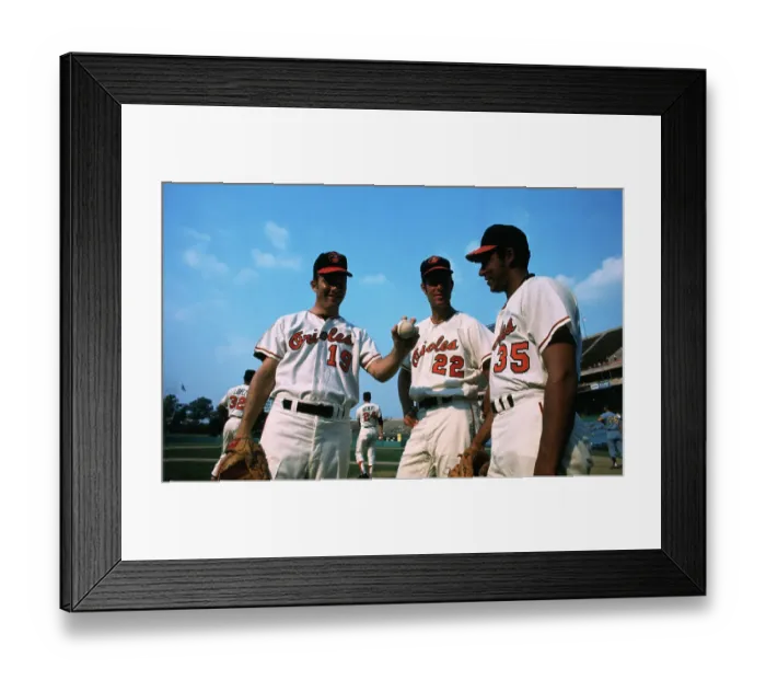 Framed Print : Members of Baltimore Orioles Team