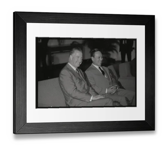 Framed Print : Spiro Agnew and Nguyen Van Thieu Framed Print : Spiro Agnew and Nguyen Van Thieu