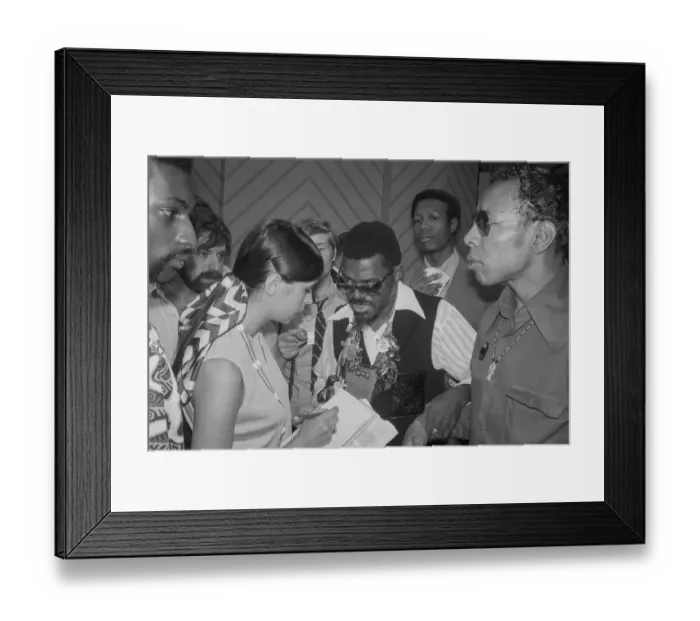 Framed Print : Demonstrators Speak With Reporter Framed Print : Demonstrators Speak With Reporter