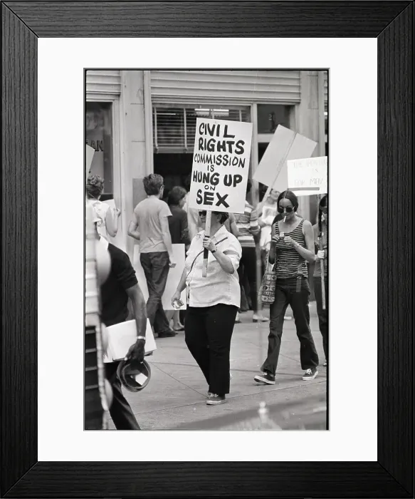 Framed Print : Women Picket for Equal Rights Framed Print : Women Picket for Equal Rights
