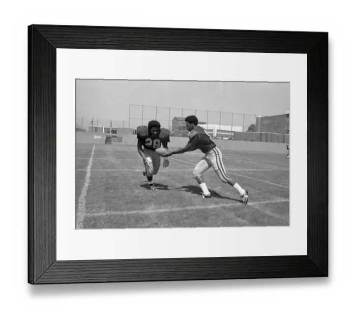 Framed Print : Clarence Davis and Jim Jones