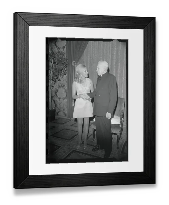 Framed Print : Joan Kennedy and Richard Cardinal Cushing Framed Print : Joan Kennedy and Richard Cardinal Cushing