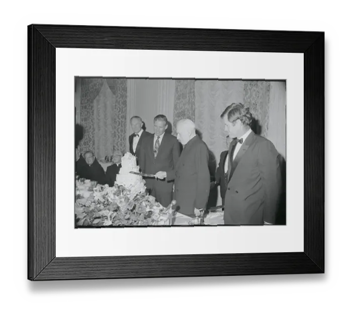 Framed Print : Edward Kennedy Attending Cardinal Cushing Party Framed Print : Edward Kennedy Attending Cardinal Cushing Party