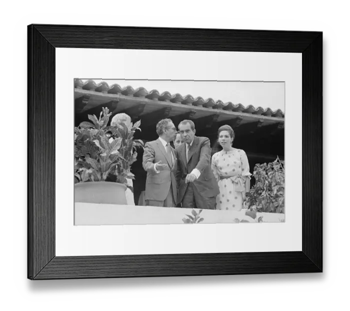 Framed Print : Gustavo Diaz Ordaz Speaking to Richard Nixon Framed Print : Gustavo Diaz Ordaz Speaking to Richard Nixon