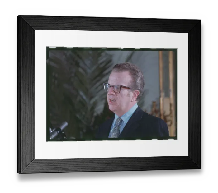 Framed Print : Lawrence O'Brien Speaking Framed Print : Lawrence O'Brien Speaking