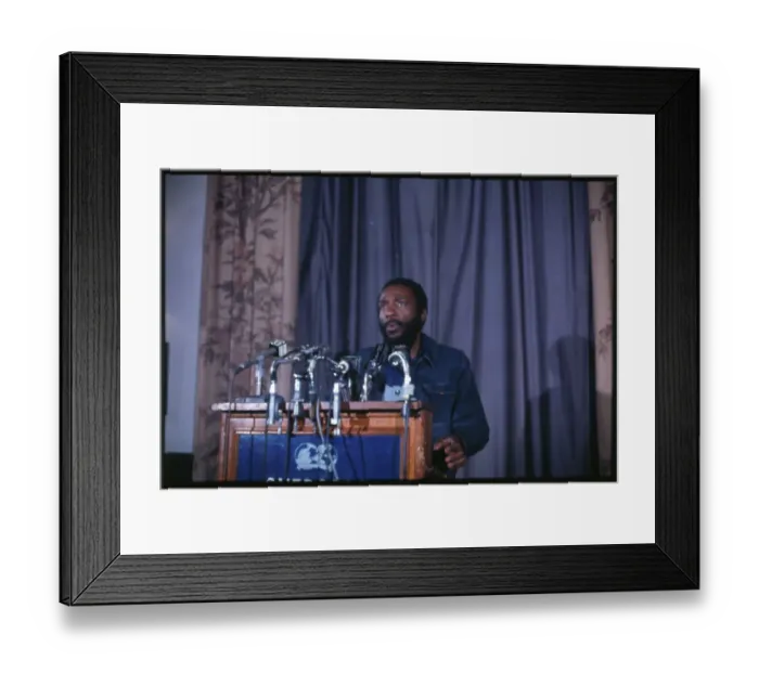 Framed Print : Dick Gregory at Press Conference Framed Print : Dick Gregory at Press Conference