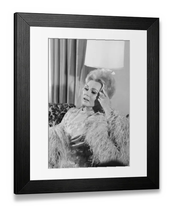 Framed Print : Zsa Zsa Gabor During News Conference Framed Print : Zsa Zsa Gabor During News Conference
