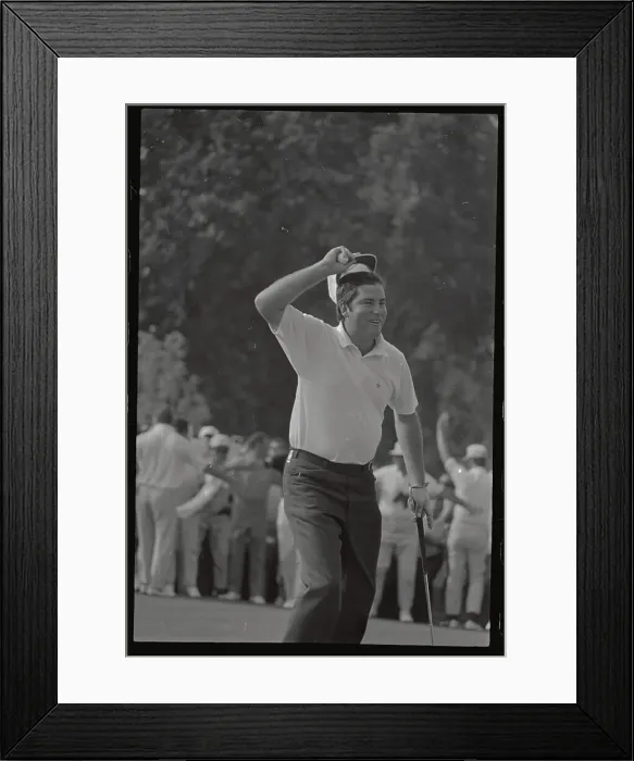 Framed Print : Dave Stockton Removing His Cap