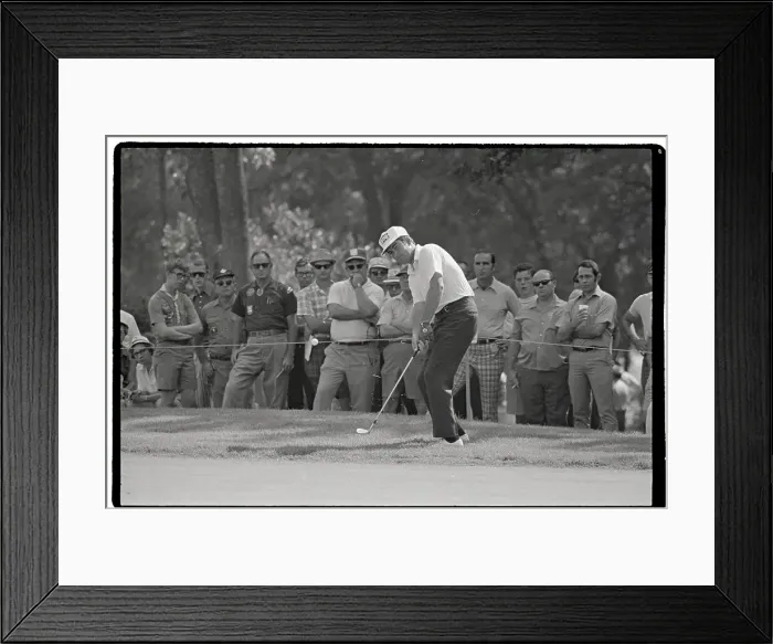 Framed Print : Dave Stockton Chips Onto The Par-4 Framed Print : Dave Stockton Chips Onto The Par-4