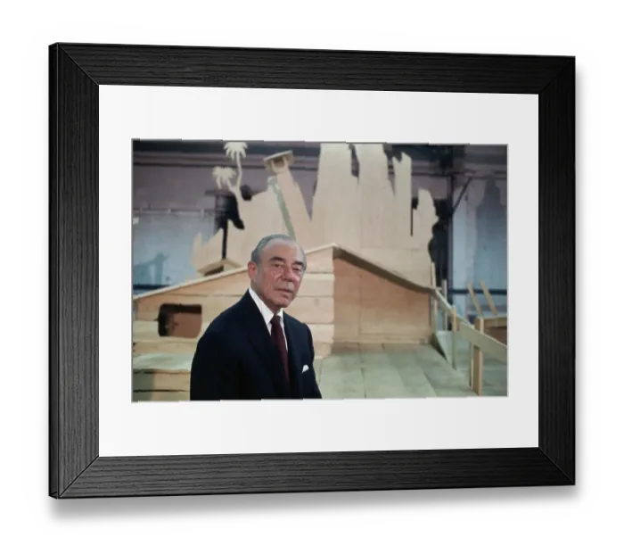 Framed Print : Richard Rodgers Attending a Rehearsal Framed Print : Richard Rodgers Attending a Rehearsal