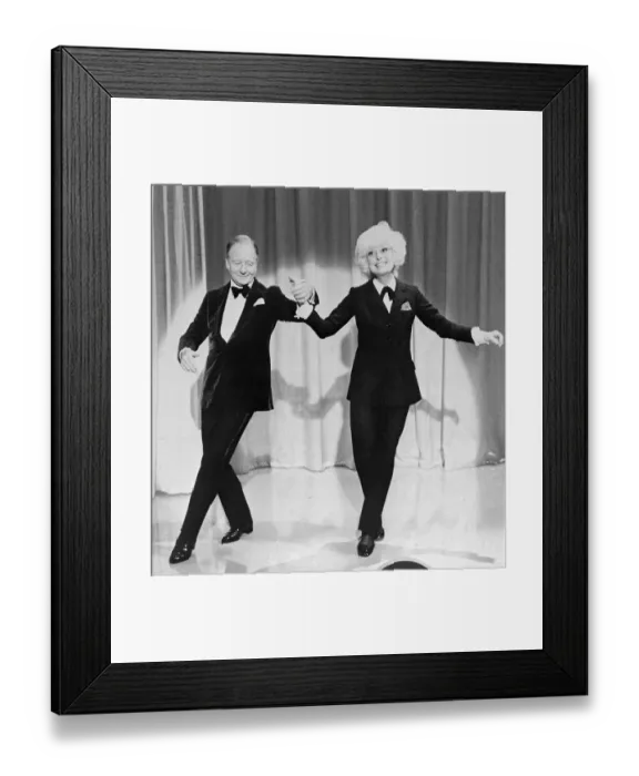 Framed Print : John Gielgud Dancing with Carol Channing Framed Print : John Gielgud Dancing with Carol Channing