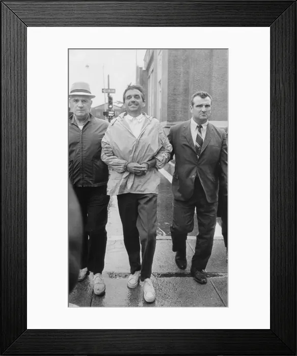 Framed Print : Daniel Berrigan Escorted to Prison Framed Print : Daniel Berrigan Escorted to Prison