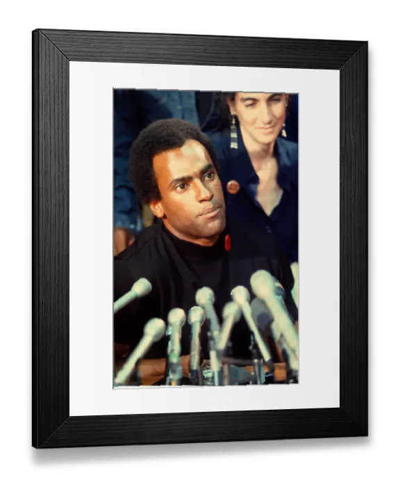 Framed Print : Black Panther Huey Newton Framed Print : Black Panther Huey Newton