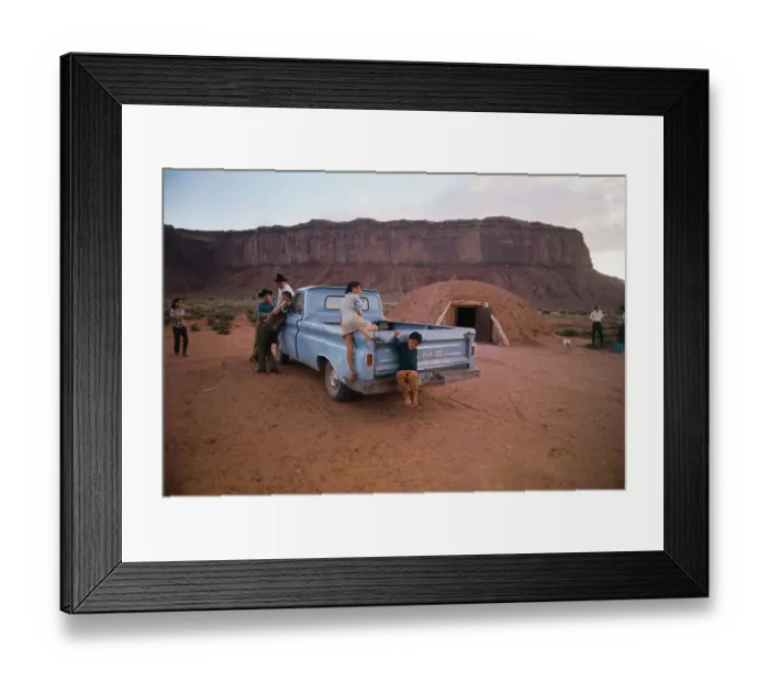 Framed Print : Youngsters Boarding Truck Bed Framed Print : Youngsters Boarding Truck Bed