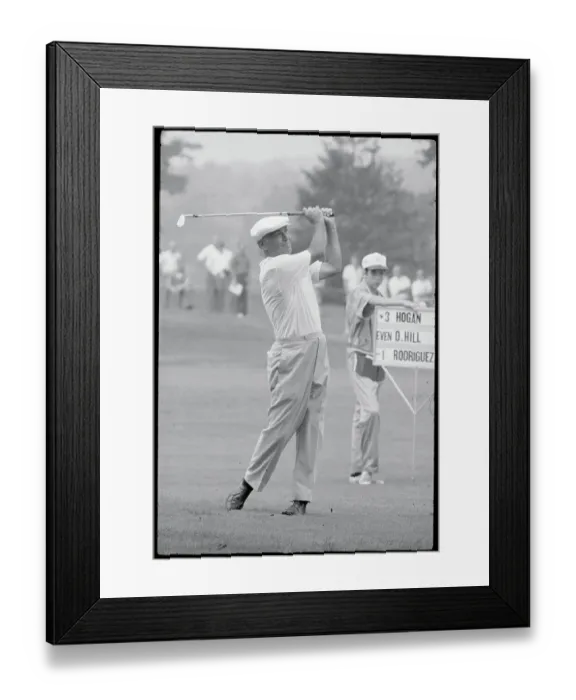 Framed Print : Ben Hogan Playing Golf Framed Print : Ben Hogan Playing Golf
