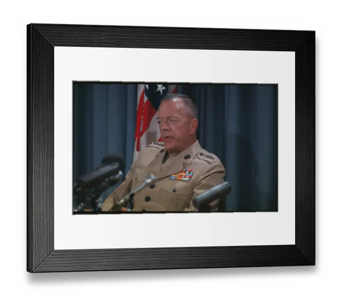 Framed Print : Gereral Leonard F. Chapman, Jr Framed Print : Gereral Leonard F. Chapman, Jr