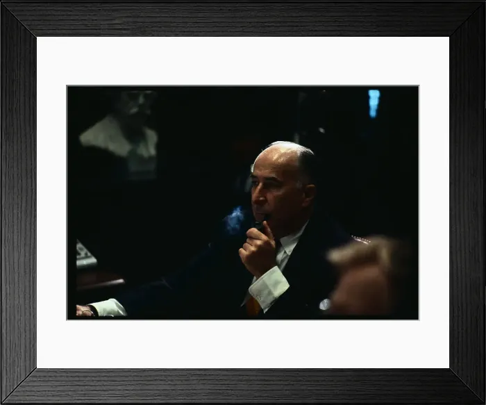 Framed Print : Attorney General John Mitchell Smoking a Pipe