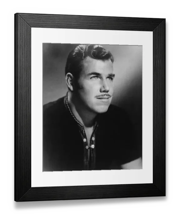 Framed Print : Closeup Portrait Of Slim Whitman Framed Print : Closeup Portrait Of Slim Whitman