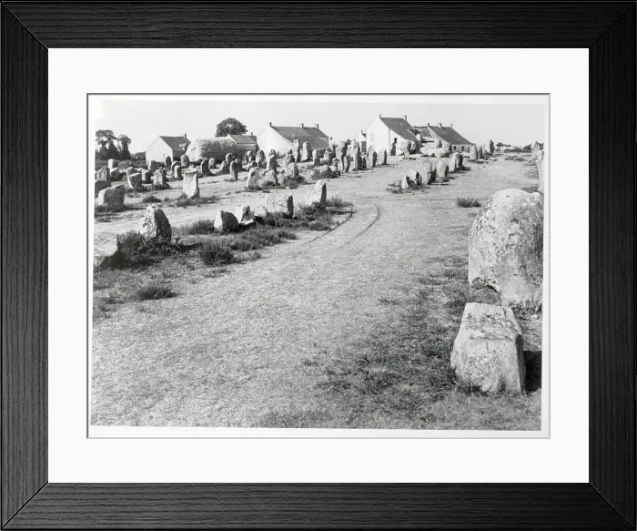 Framed Print : Dolmen and Menhir in France Framed Print : Dolmen and Menhir in France