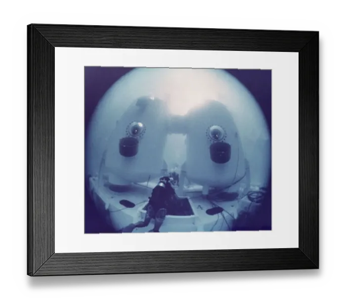 Framed Print : Living Under the Sea in Tektite 2 Framed Print : Living Under the Sea in Tektite 2