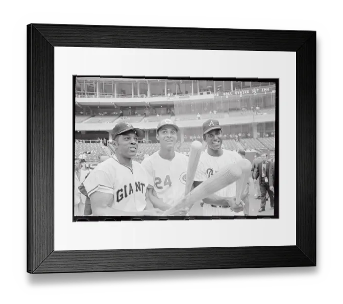 Framed Print : 1970 all Star Players Holding Bats Framed Print : 1970 all Star Players Holding Bats