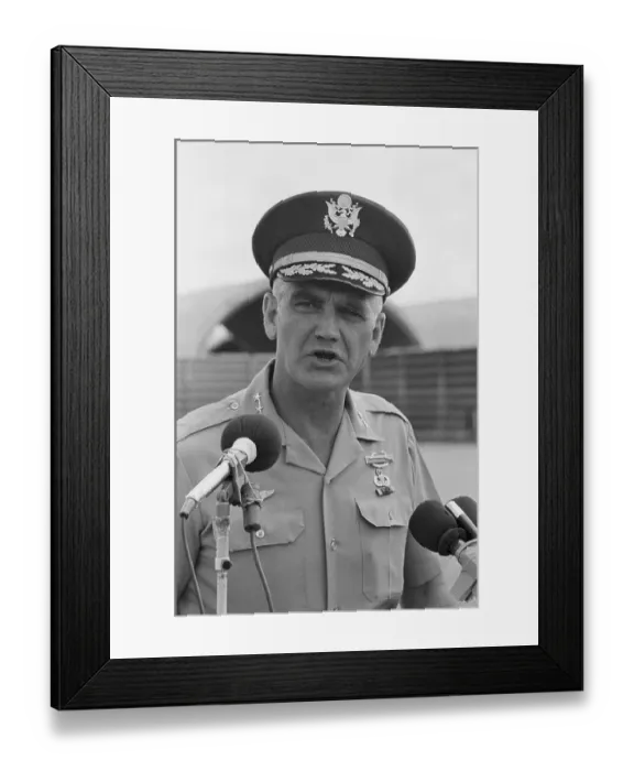 Framed Print : General William C. Westmoreland In Saigon Framed Print : General William C. Westmoreland In Saigon
