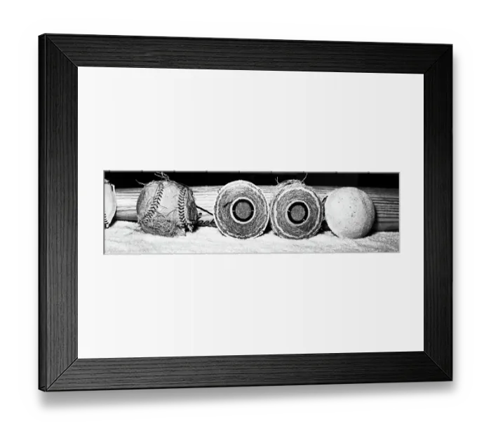 Framed Print : Baseball Research;2 Intact, 2 Cross-Secti Framed Print : Baseball Research;2 Intact, 2 Cross-Secti