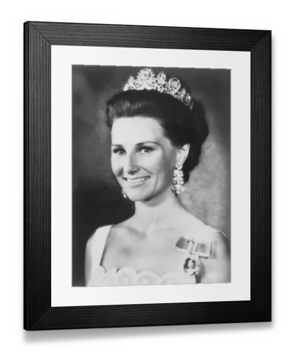 Framed Print : Norway's Princess Sonja in 1970 Framed Print : Norway's Princess Sonja in 1970