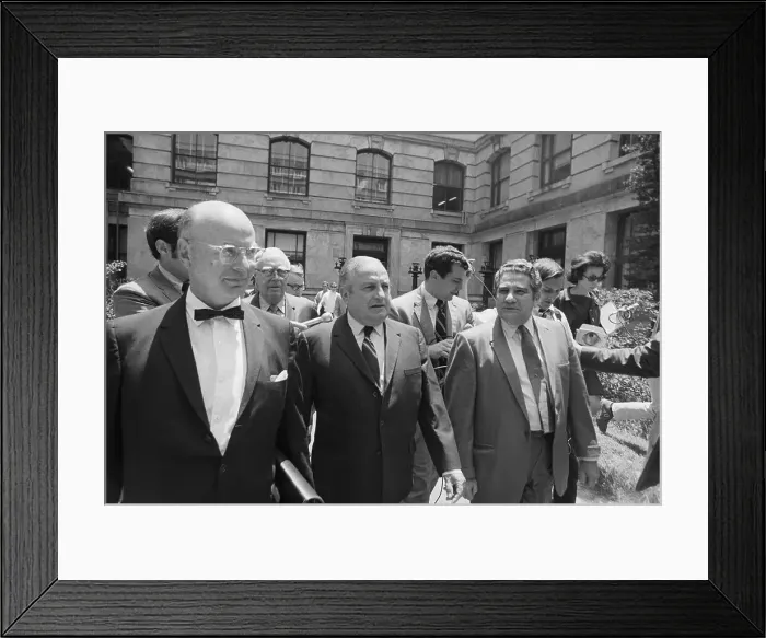 Framed Print : Carlos Marcello Leaves Federal Court Framed Print : Carlos Marcello Leaves Federal Court