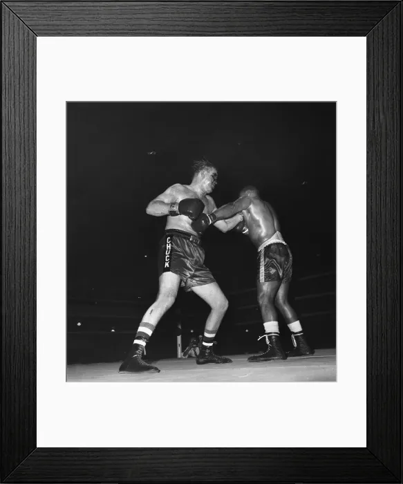 Framed Print : Chuck Wepner Punching Sonny Liston Framed Print : Chuck Wepner Punching Sonny Liston