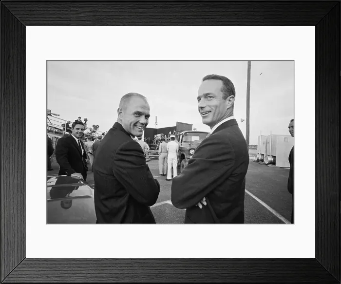 Framed Print : Astronauts John Glenn, Jr. and Malcom Carpenter Framed Print : Astronauts John Glenn, Jr. and Malcom Carpenter