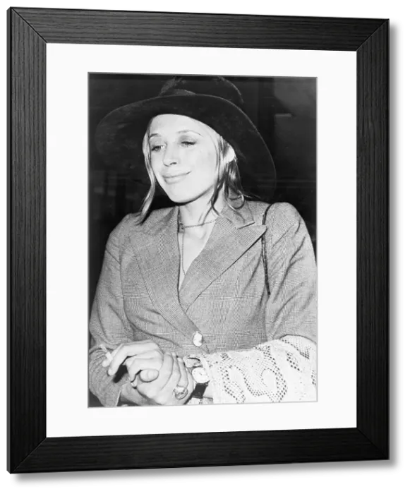 Framed Print : Marianne Faithfull in Cowboy Hat