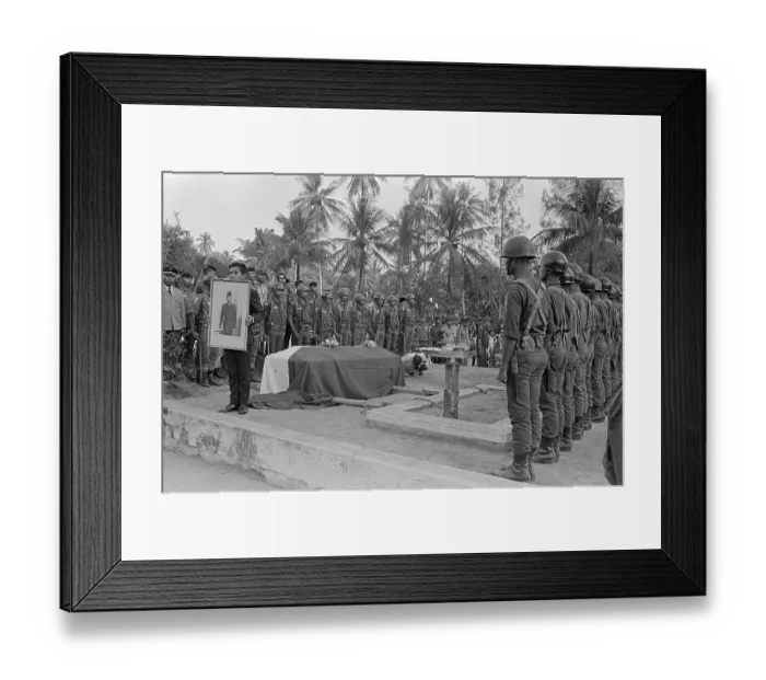 Framed Print : Soldiers at President Sukarno's Funeral Framed Print : Soldiers at President Sukarno's Funeral