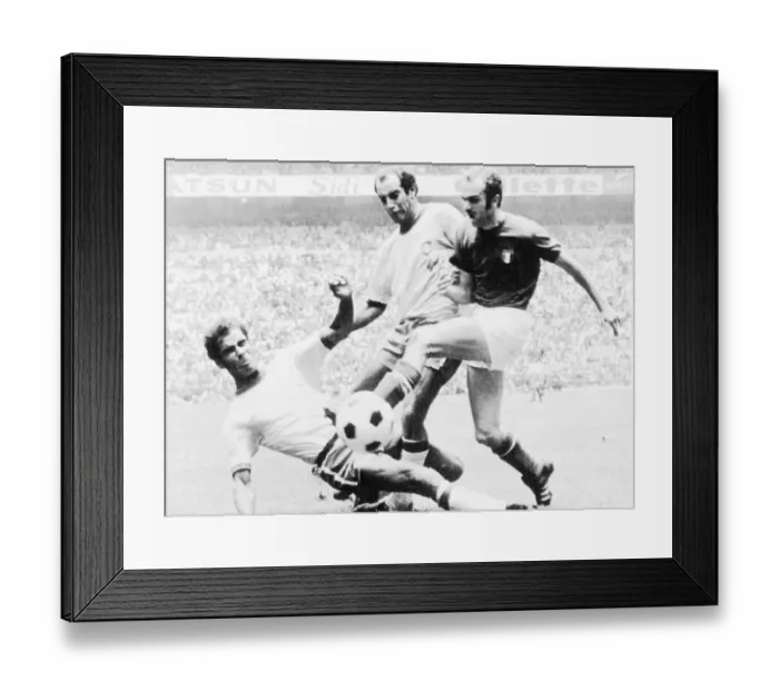 Framed Print : Soccer Players During World Cup Final Framed Print : Soccer Players During World Cup Final