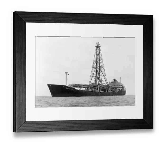 Framed Print : Offshore Drilling Ship Framed Print : Offshore Drilling Ship